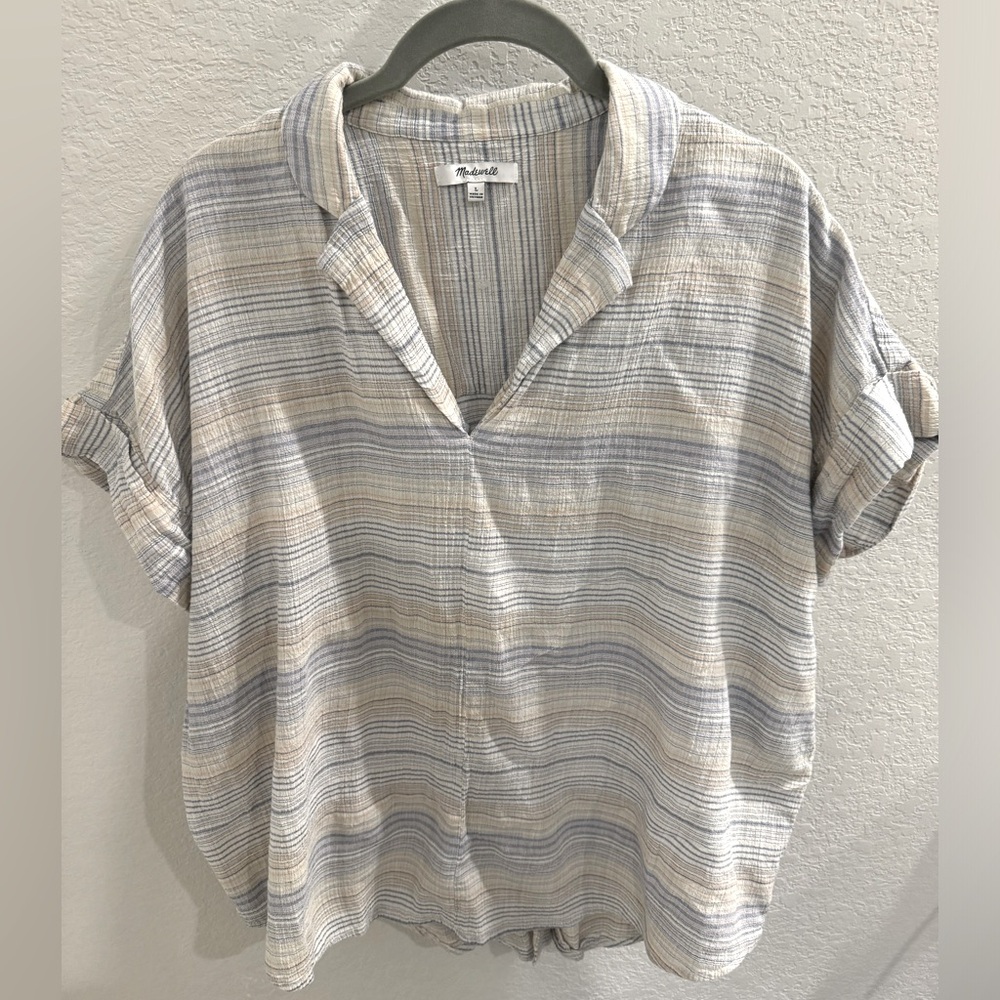 Madewell Crinkle Hayden Popover Top